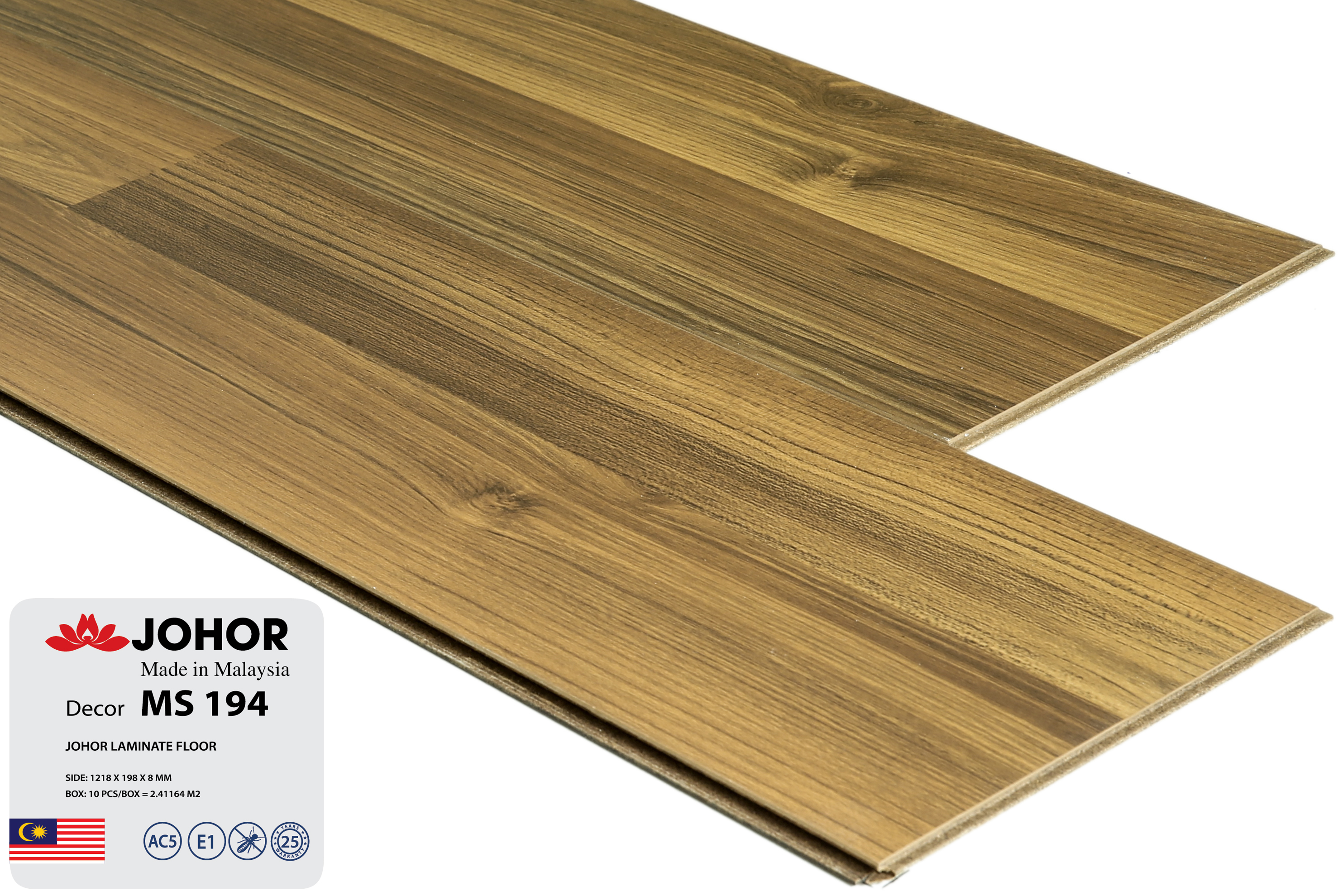 Sàn gỗ JOHOR 8 MM nhập khẩu Malaysia